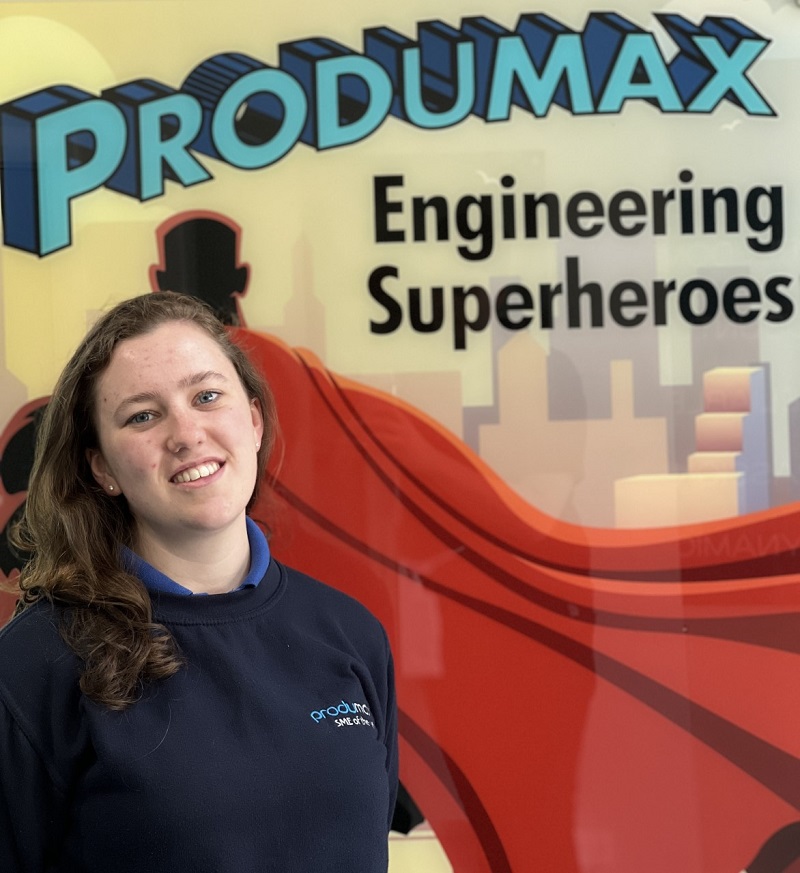 Produmax engineer Alex Johnson has relished her time as a Keighley College apprentice